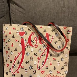 Cute canvas Brighton small Christmas tote